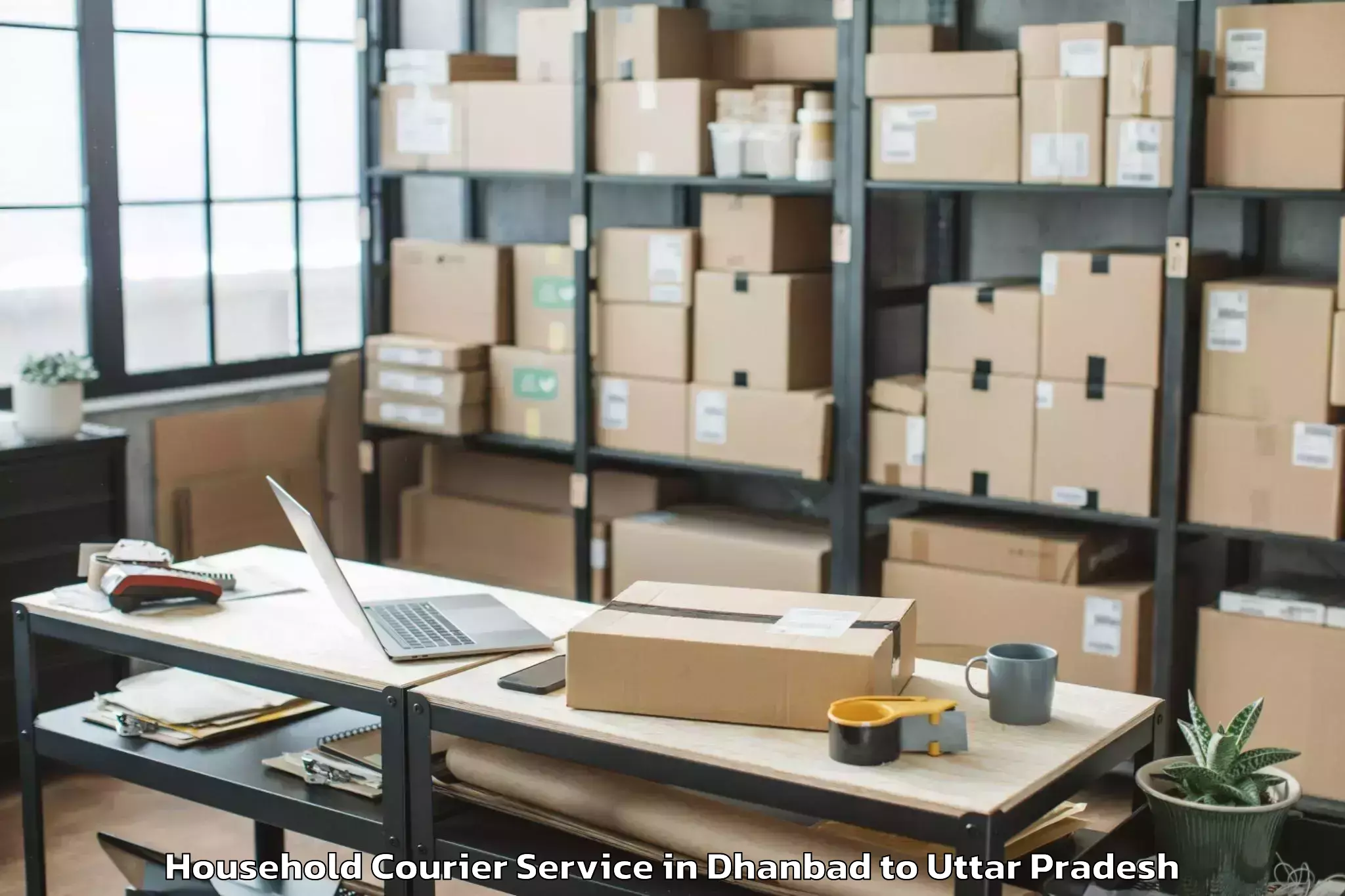 Get Dhanbad to Kurara Household Courier